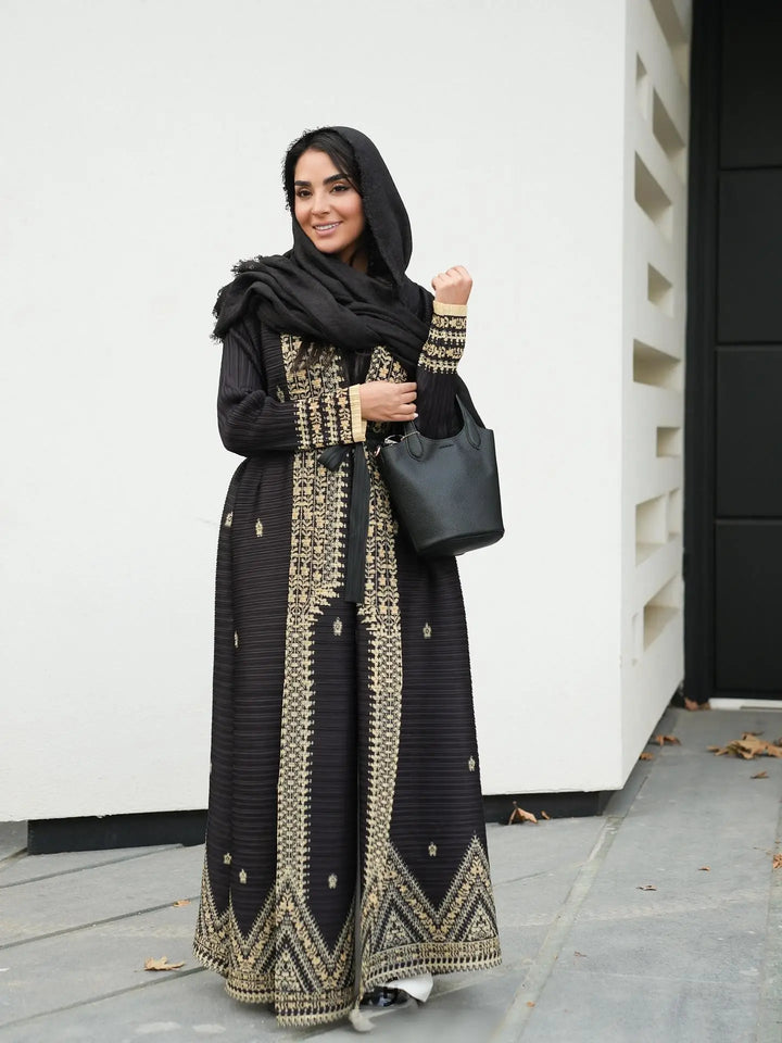 Muslim Abaya Robe, Middle Eastern Loose-fitting Ramadan Dress, Elegant and High-End Long Dress for Spring/Summer