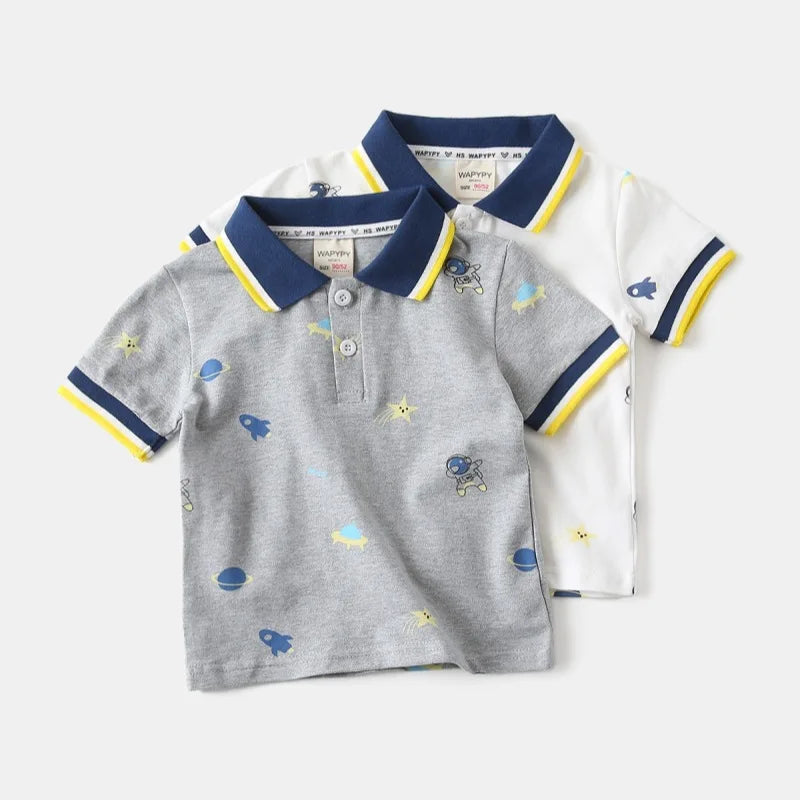 Boys’ Soft Short Sleeve Polo Shirt 4–6 Years | بولو أولاد ناعم قصير الأكمام لعمر ٤–٦ سنوات