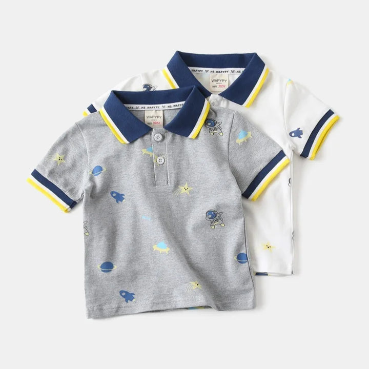 Boys’ Soft Short Sleeve Polo Shirt 4–6 Years | بولو أولاد ناعم قصير الأكمام لعمر ٤–٦ سنوات