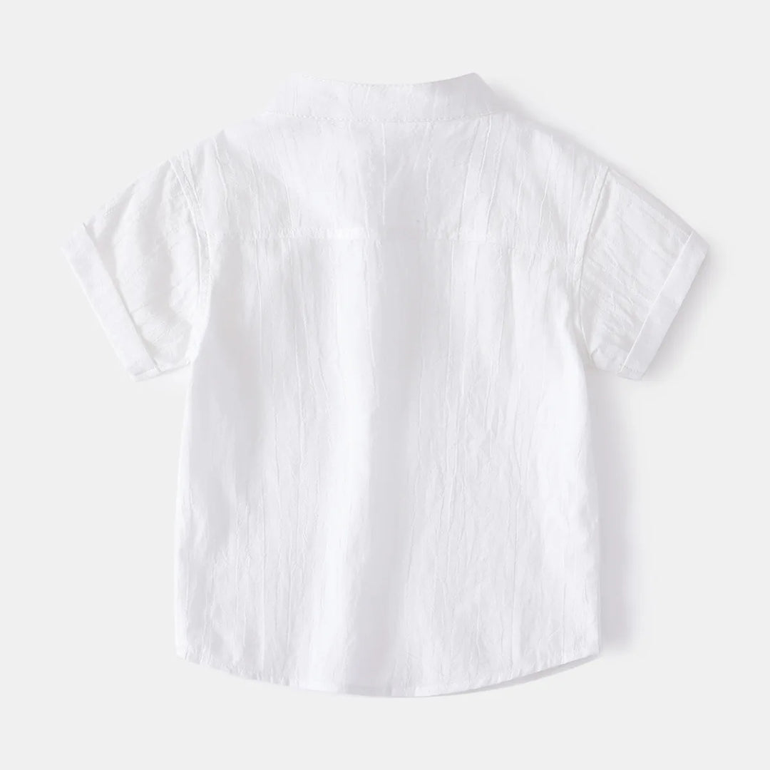 Boys’ Lightweight Linen Short Sleeve Shirt | قميص أطفال لينن خفيف