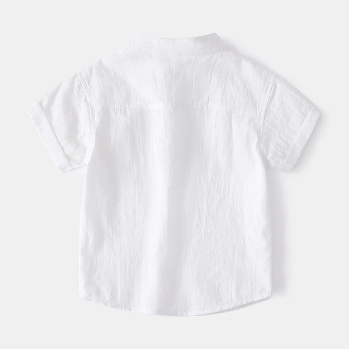 Boys’ Lightweight Linen Short Sleeve Shirt | قميص أطفال لينن خفيف