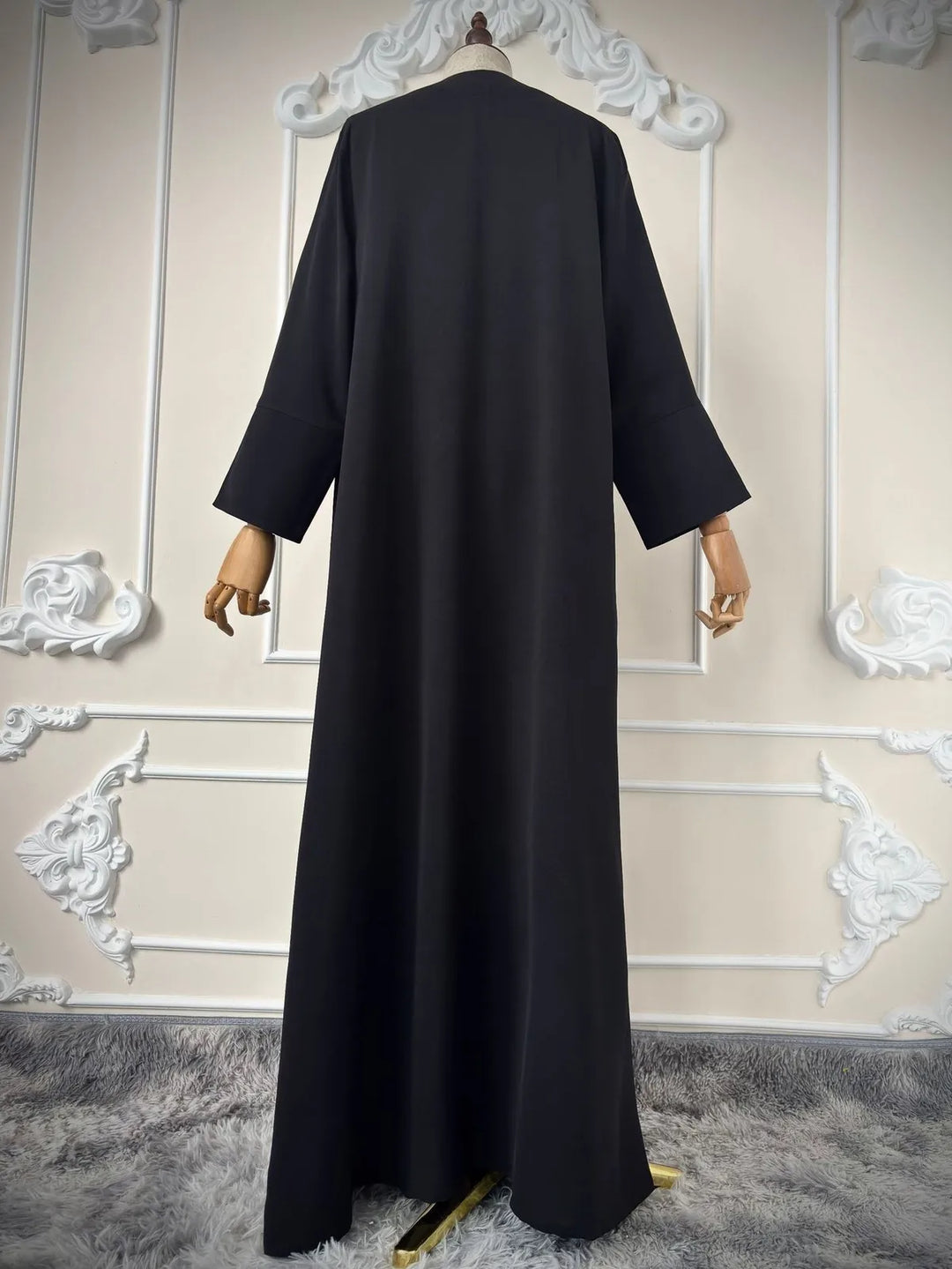 Women’s Open Abaya | Elegant Sequin Embroidery Eid Design