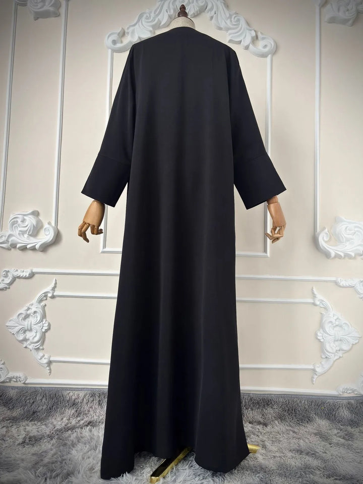 Women’s Open Abaya | Elegant Sequin Embroidery Eid Design
