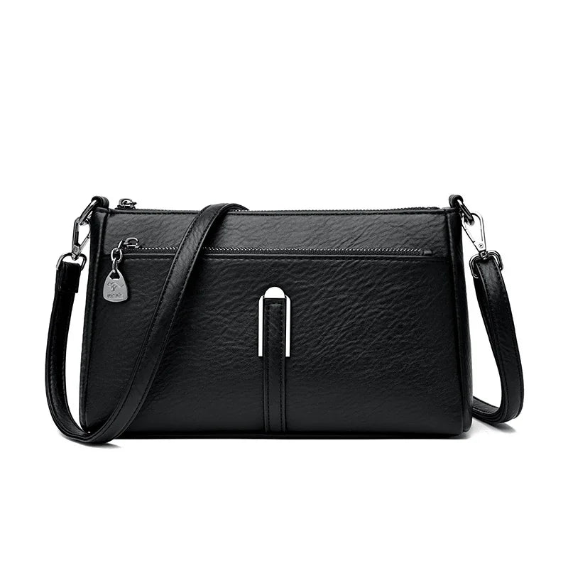 Women’s Solid Shoulder Crossbody Bag | حقيبة كتف نسائية عملية