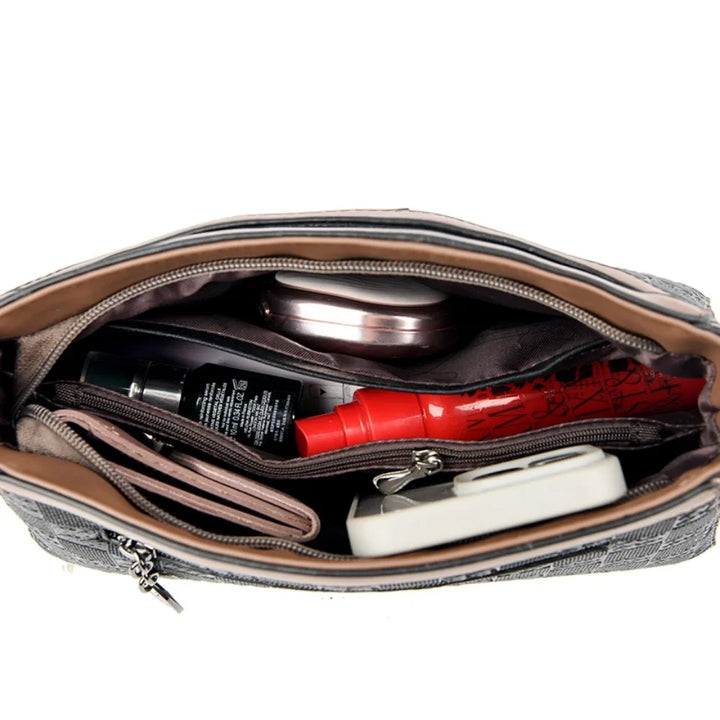 Women’s Plaid Shoulder Crossbody Bag | حقيبة نسائية بنقشة مربعات