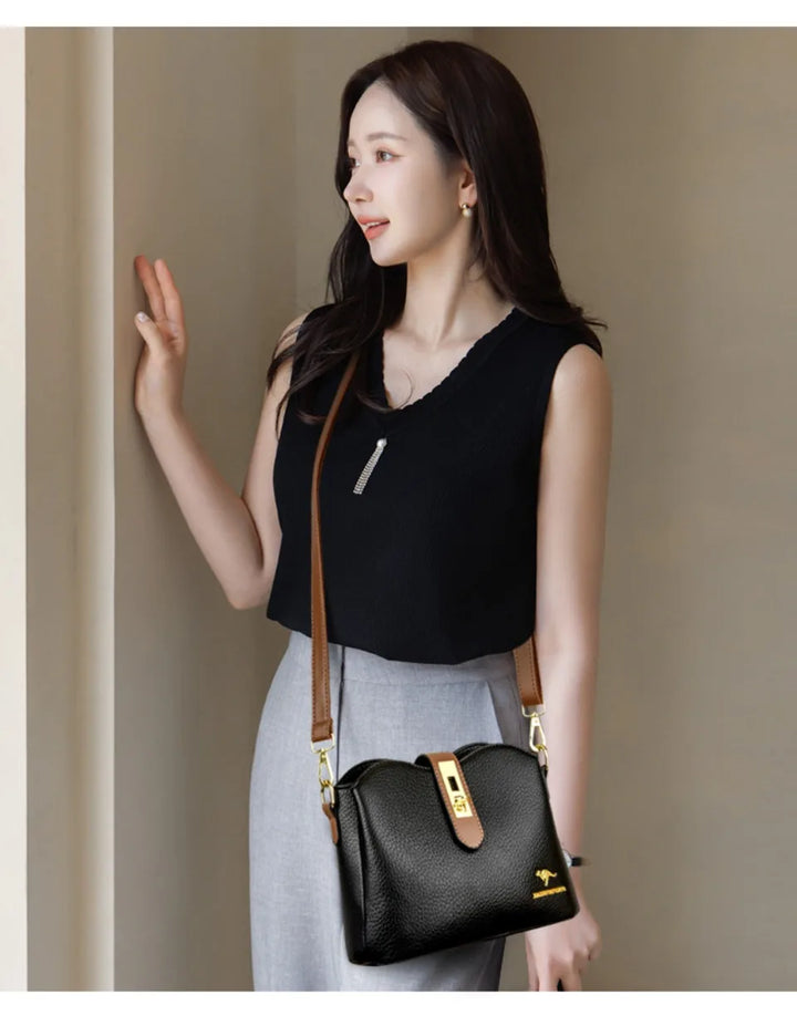 Women’s Soft Top-Handle Shoulder Bag | حقيبة نسائية بيد علوية