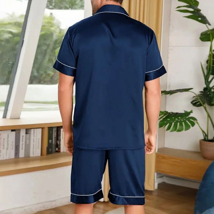 Men’s Plaid Pajamas Set | Short Sleeve Comfortable Sleepwear
