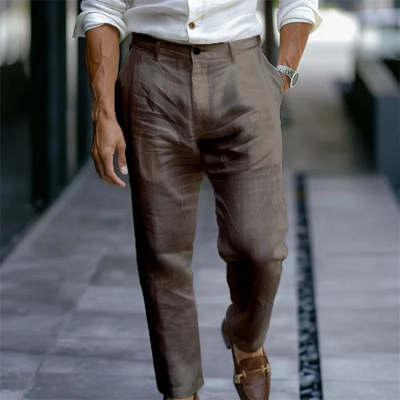 Men’s Casual Cropped Pants | Lightweight Loose Fit