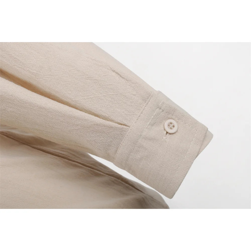 Men’s Cotton Linen Vintage Shirt | Relaxed Summer Style