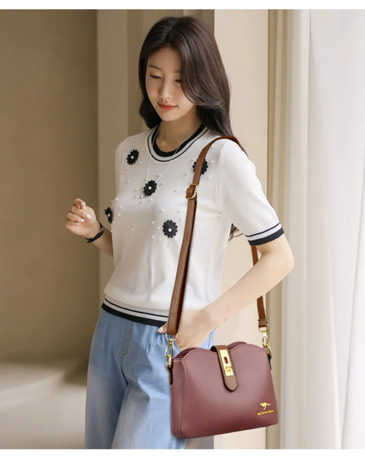 Women’s Soft Top-Handle Shoulder Bag | حقيبة نسائية بيد علوية