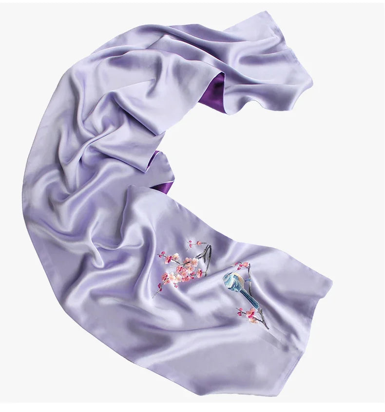 Women’s Pure Silk Embroidered Shawl
