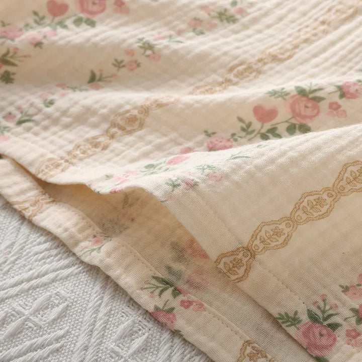 Women’s Cotton Summer Nightgown | جلابية بيت قطنية صيفي - Vine Print