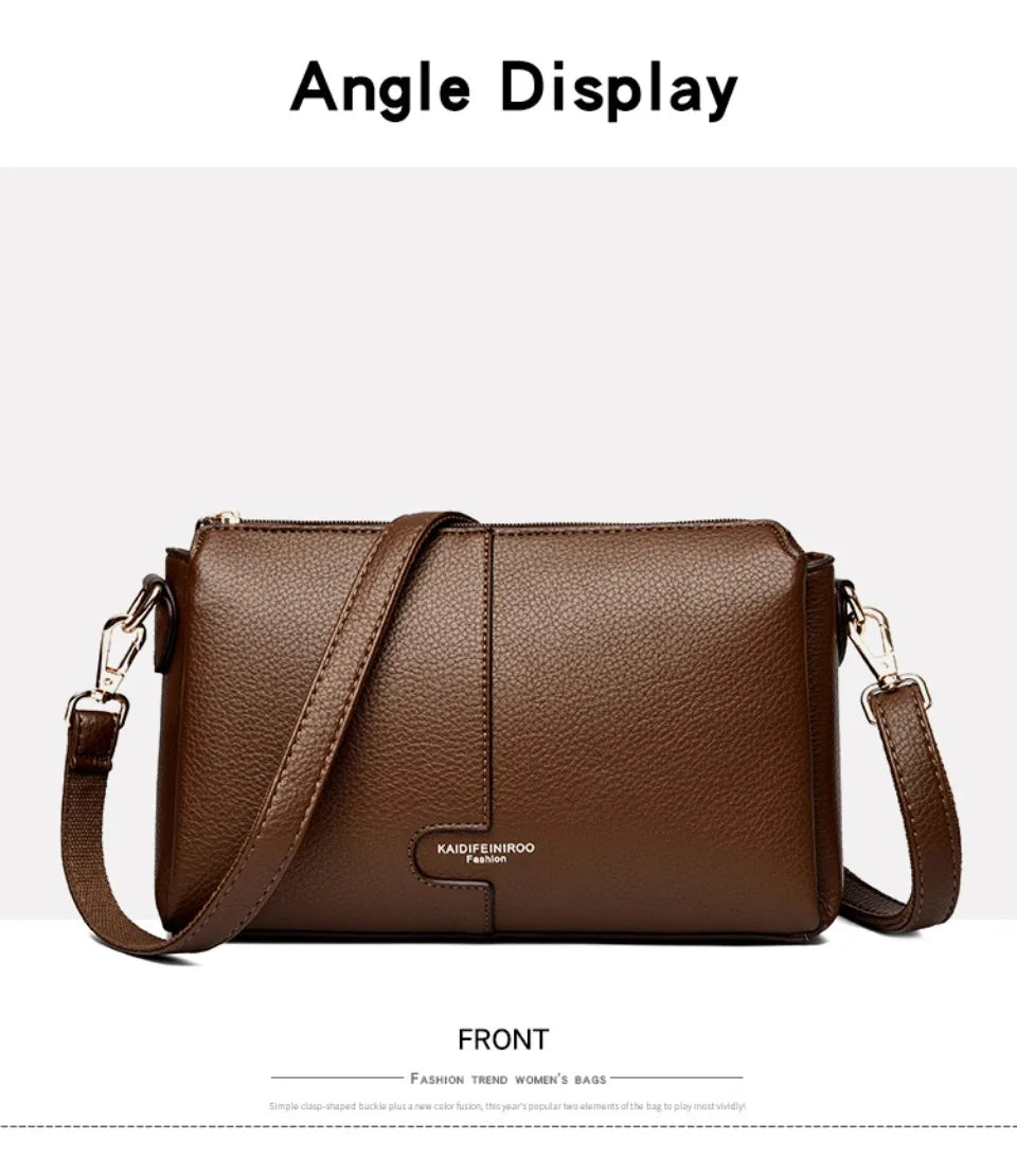 Women’s Soft Leather-Look Shoulder Bag | Elegant Summer Crossbody