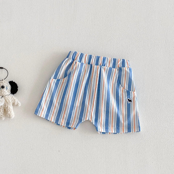 Baby Boys’ Breathable Shirt & Shorts Set 1–3Y | طقم طفل خفيف بقميص وشورت لعمر ١–٣ سنوات