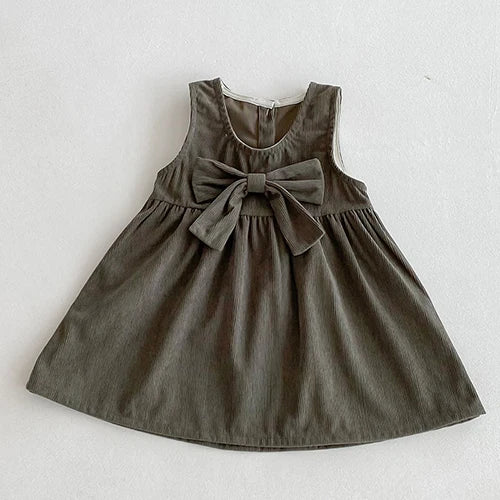 Girls’ Corduroy Princess Dress | فستان بناتي أنيق لعمر 2-6 سنوات - Floral