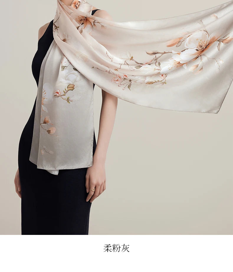 Women’s Silk Shawl | Elegant Gift-Worthy Long Drape