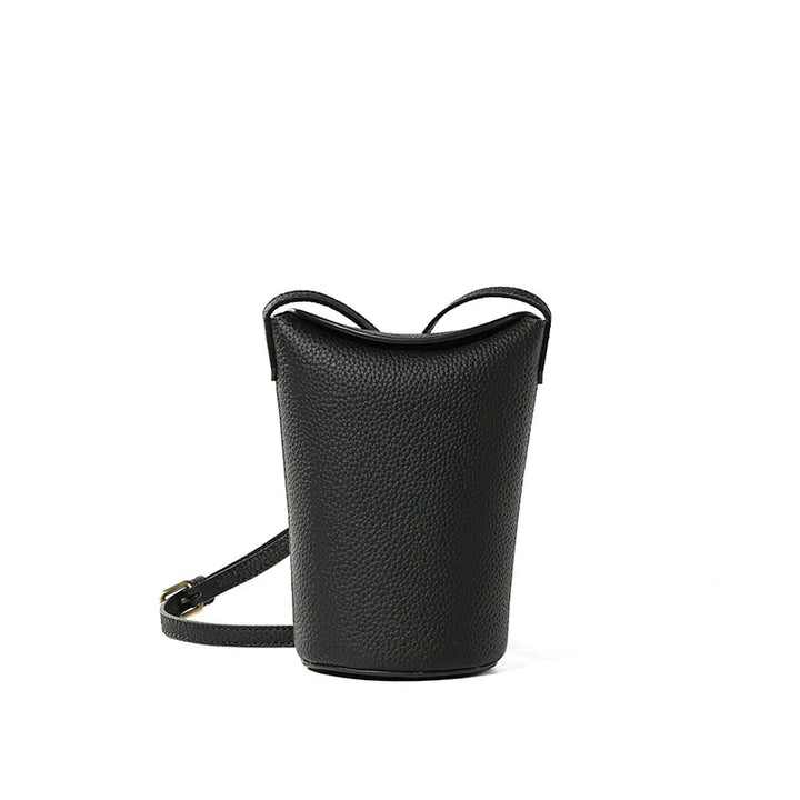 Women’s Top-Grain Leather Phone Crossbody Bag | حقيبة هاتف نسائية من الجلد الطبيعي الفاخر