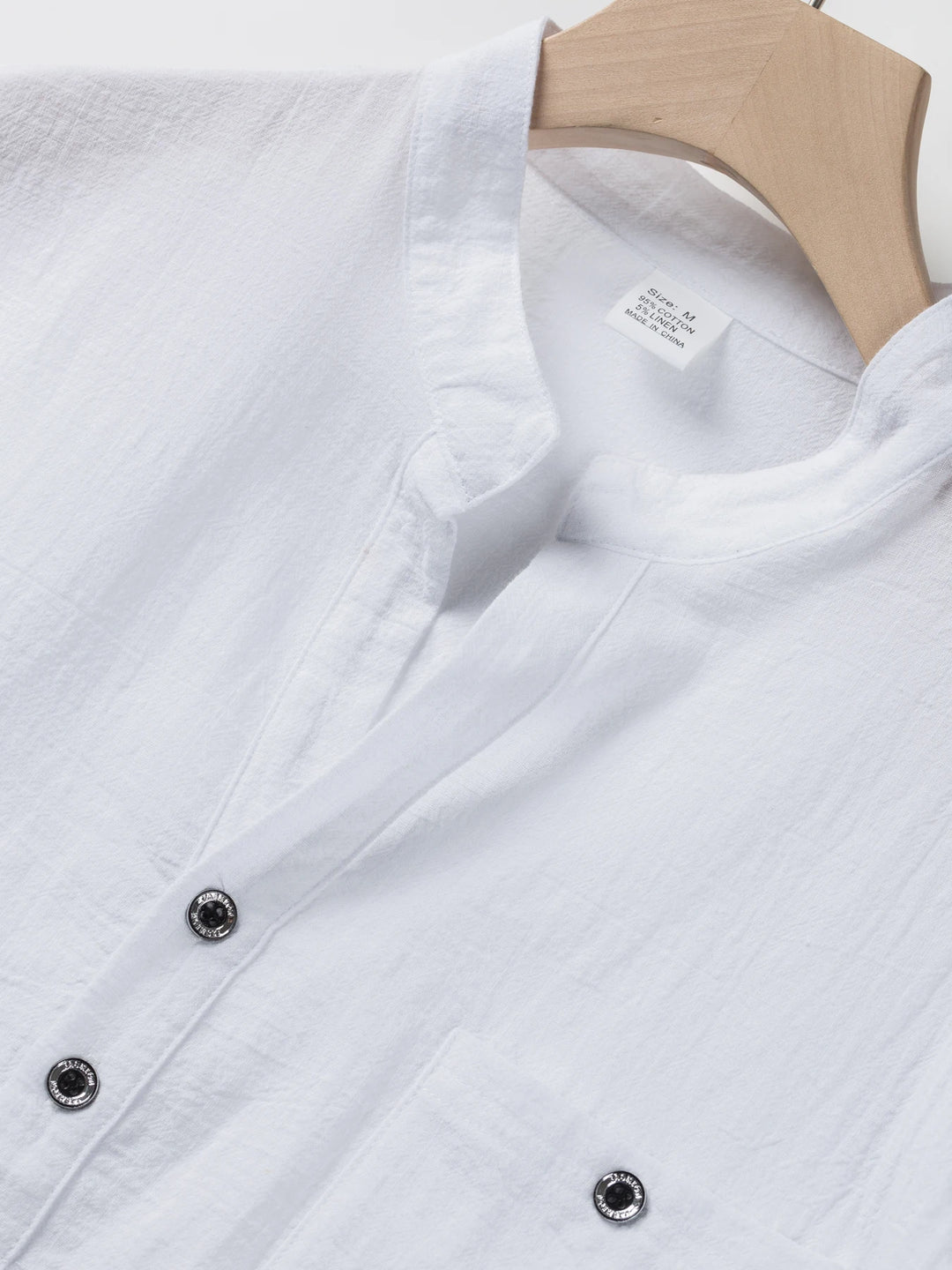 Men’s Cotton Linen Short Sleeve Shirt | Relaxed Summer Style
