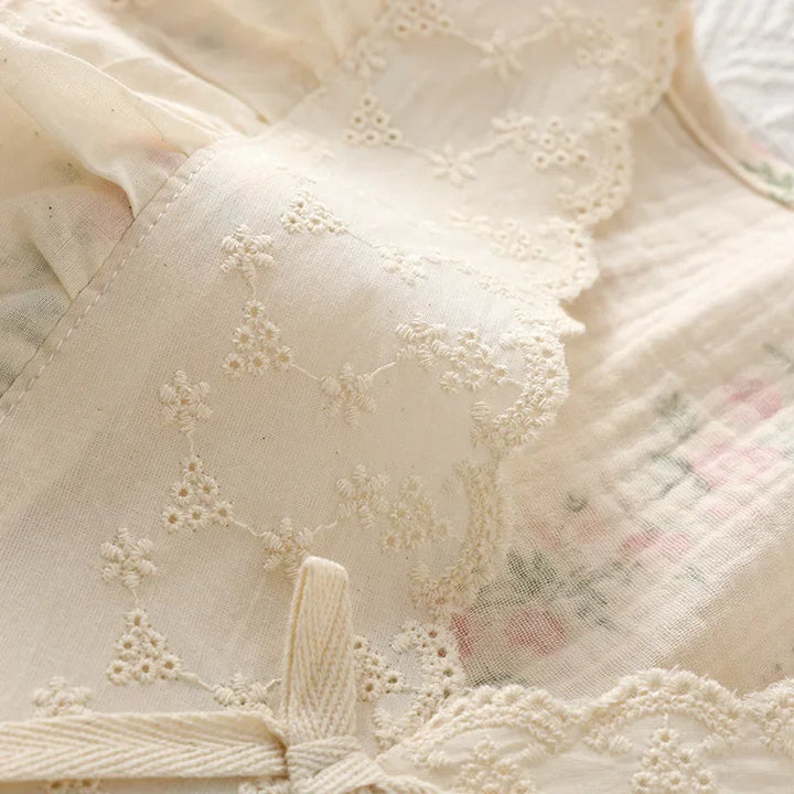 Women’s Cotton Summer Nightgown | جلابية بيت قطنية صيفي - Vine Print