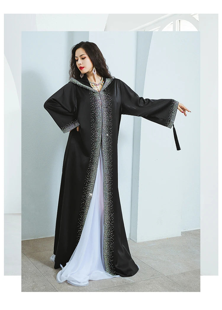 Women’s Regal Hooded Cape Abaya | عباءة كاب ملكية بغطاء رأس