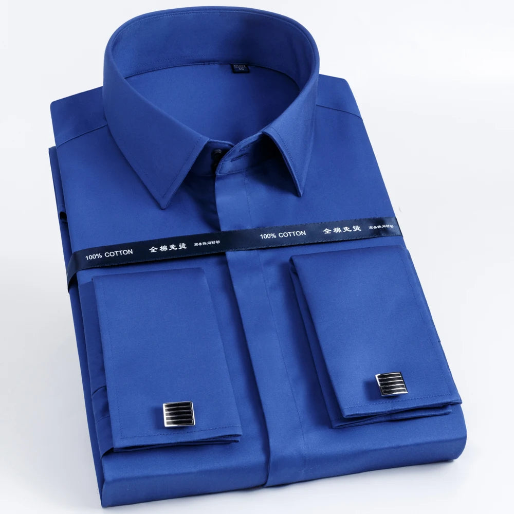 Men’s French Cuff Dress Shirt | Refined Formal Style