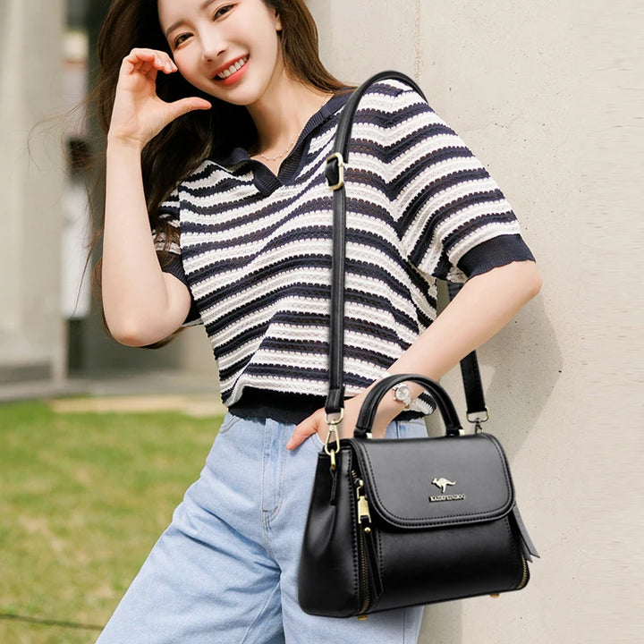 Women’s Soft Top-Handle Shoulder Bag | حقيبة نسائية بيد علوية