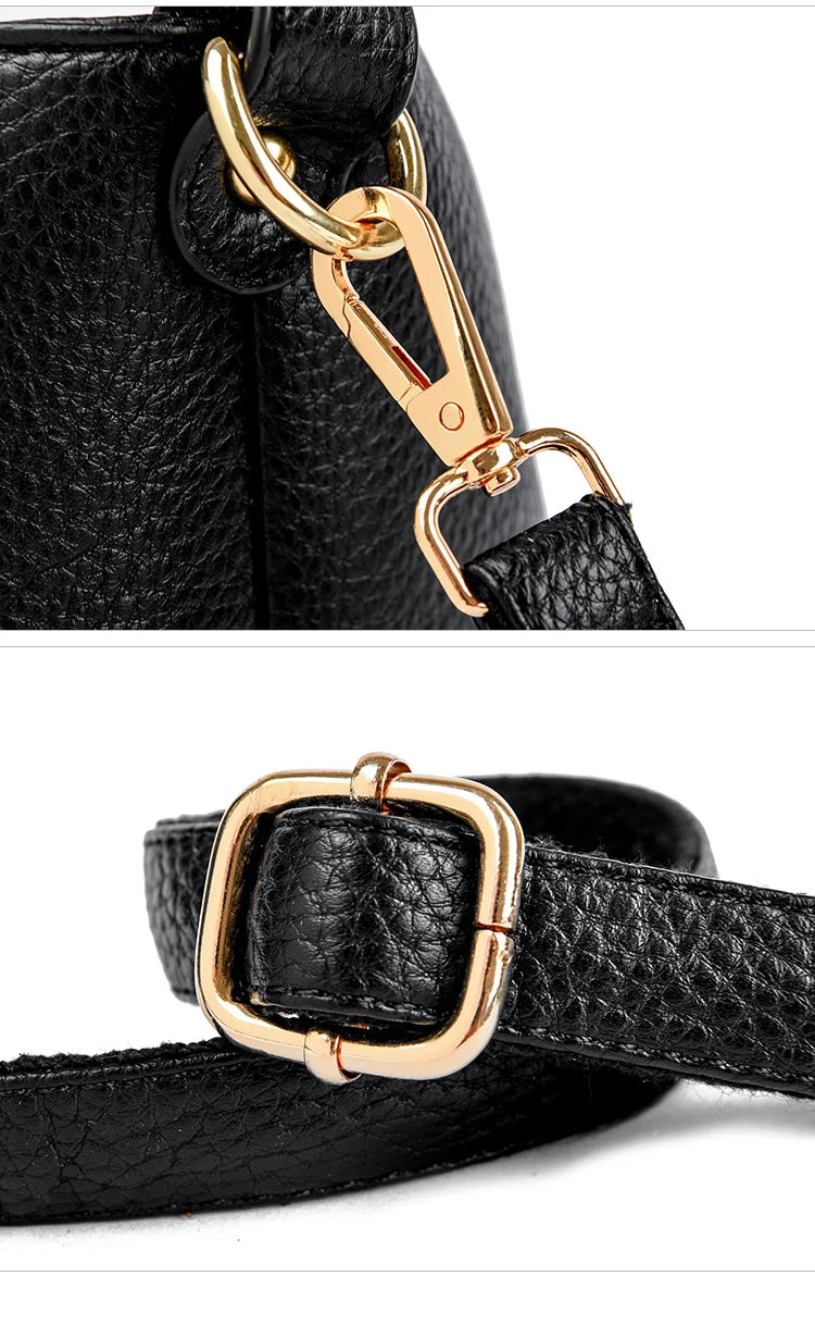 Women’s Soft Leather-Look Tote Bag | Elegant Daily Handbag