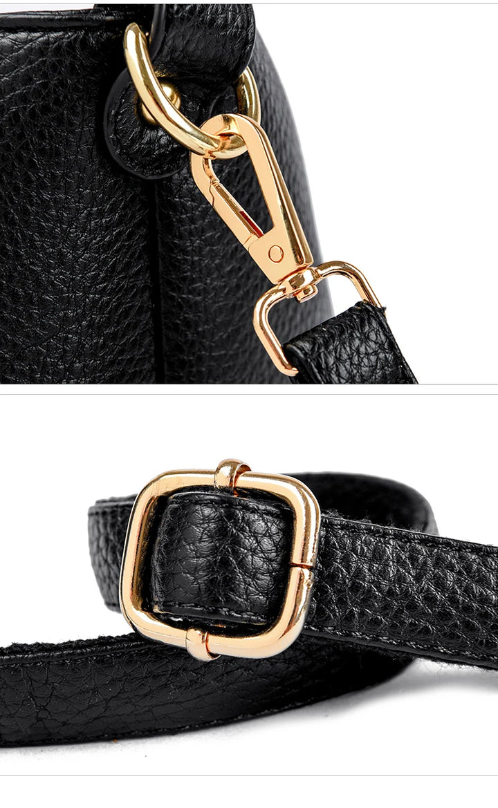 Women’s Soft Leather-Look Tote Bag | Elegant Daily Handbag