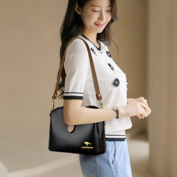 Women’s Soft Top-Handle Shoulder Bag | حقيبة نسائية بيد علوية