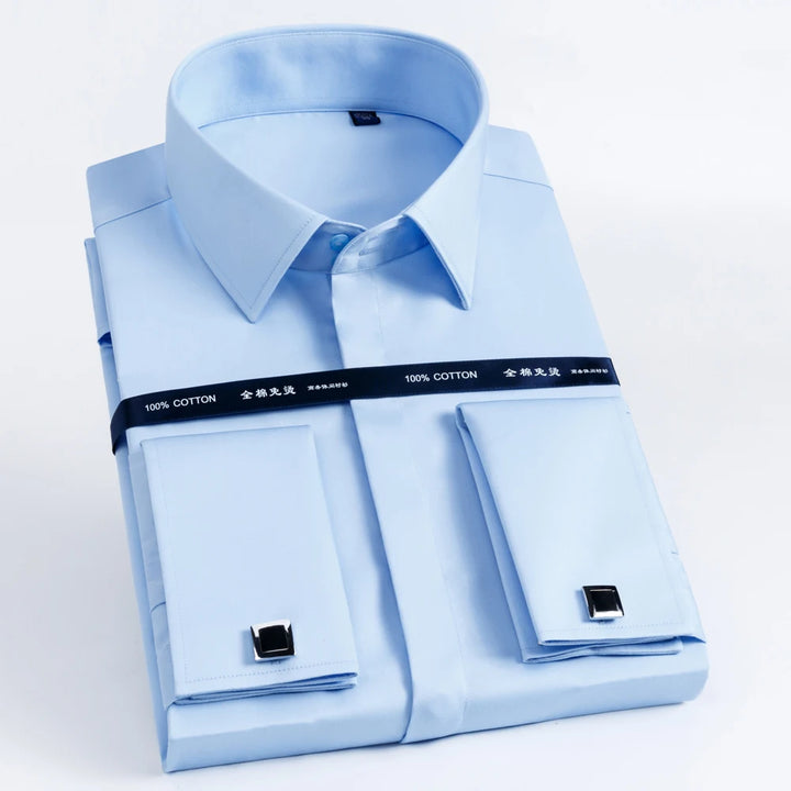 Men’s French Cuff Dress Shirt | Refined Formal Style
