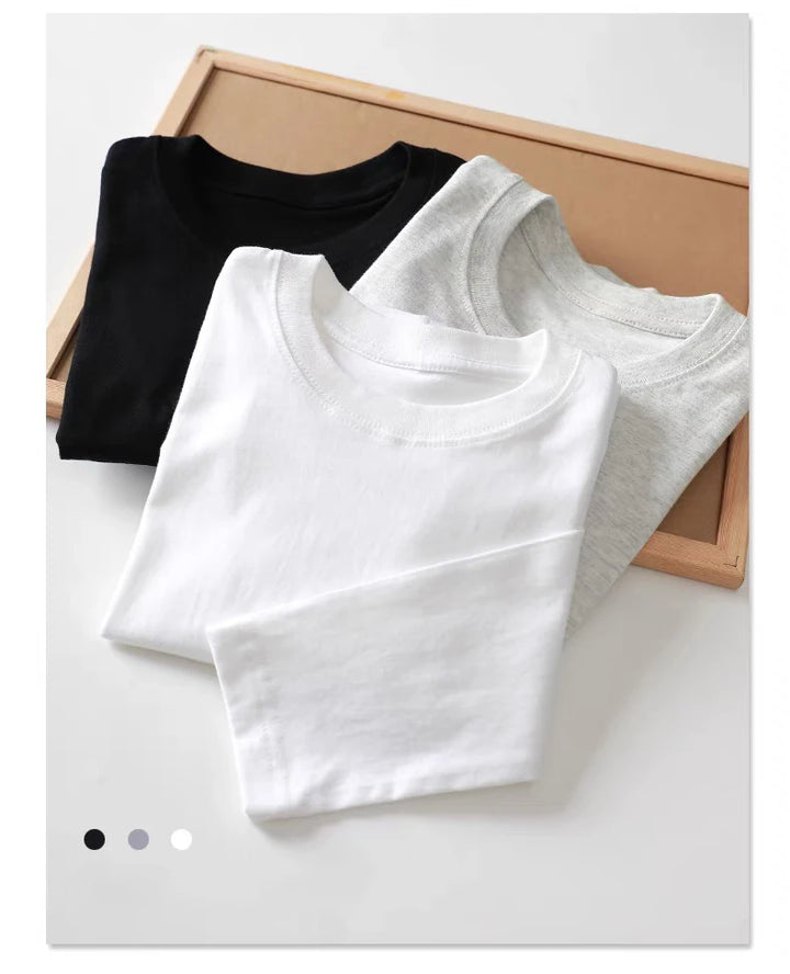 Kids’ Cotton Long Sleeve T-Shirt 2–14Y | تيشيرت أطفال قطني طويل الأكمام لعمر ٢–١٤ سنة