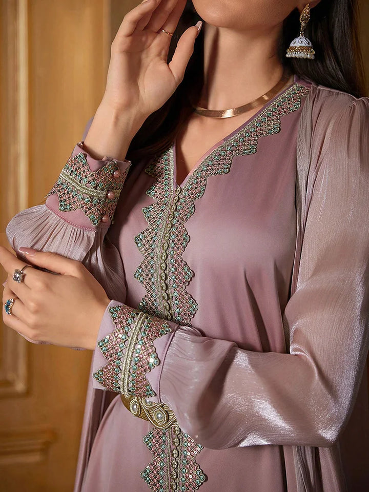 Women’s Dress | Floral Appliqué Elegant Occasion Design