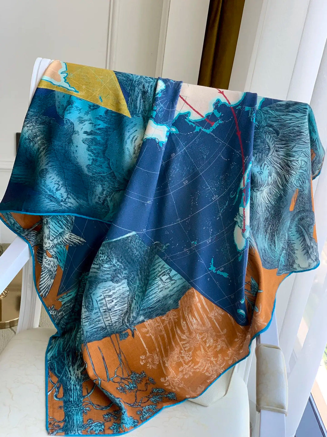 Women’s Luxury Silk Shawl | Bold Statement Elegance