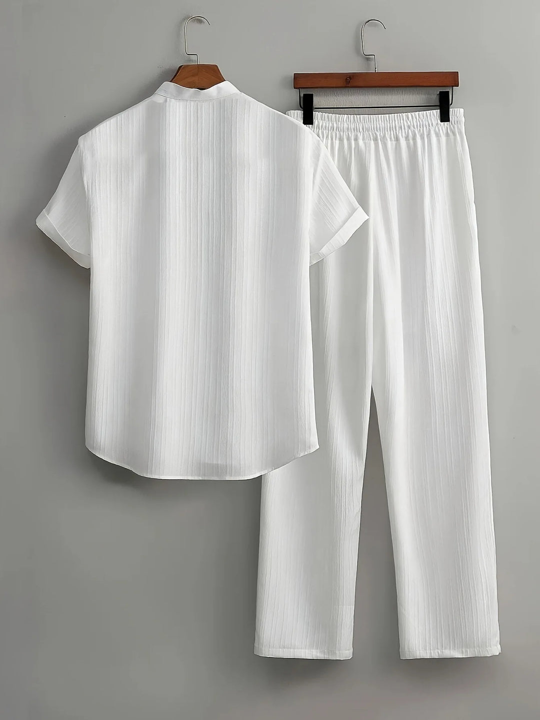 Men’s Summer Casual 2-Piece Set | Short Sleeve Shirt & Relaxed Pants