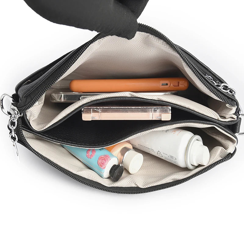 Women’s Solid Shoulder Crossbody Bag | حقيبة كتف نسائية عملية