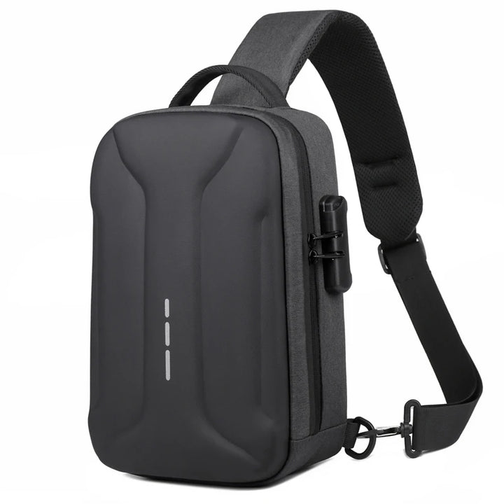 Men’s Anti-Theft USB Chest Bag | حقيبة صدر رجالية مضادة للسرقة مع USB