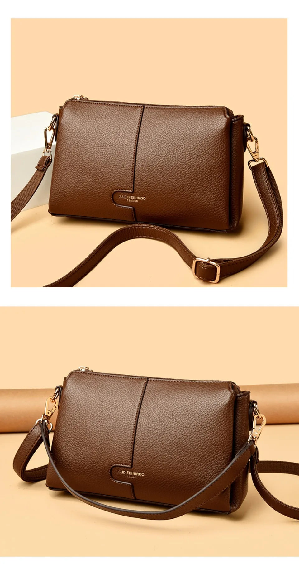 Women’s Soft Leather-Look Shoulder Bag | Elegant Summer Crossbody