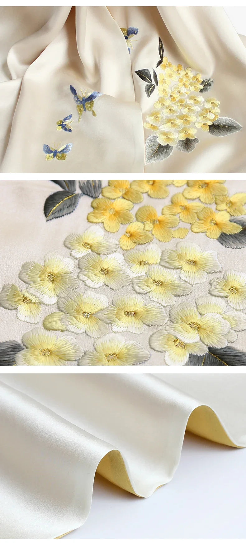 Women’s Pure Silk Embroidered Shawl
