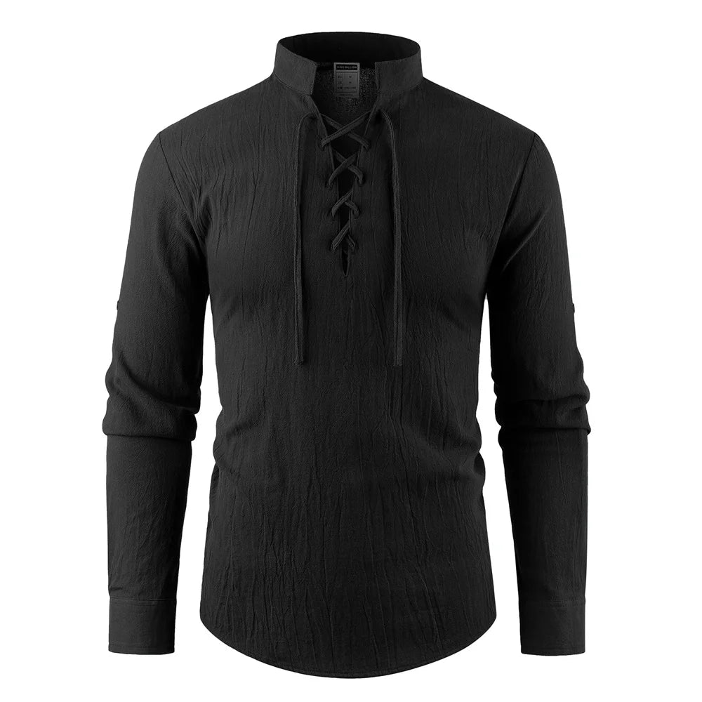 Men’s Cotton Linen Vintage Shirt | Relaxed Summer Style