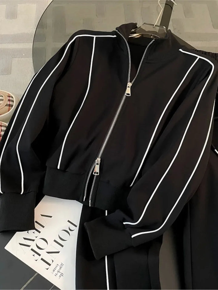 Women’s Activewear 2-Piece Set | Zipper Jacket & Pants