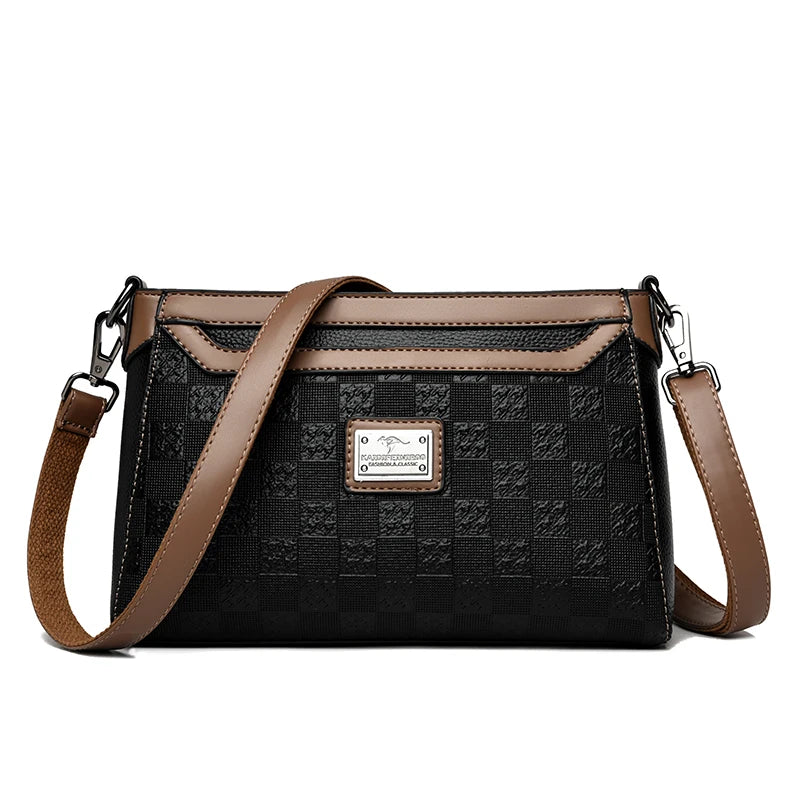 Women’s Plaid Shoulder Crossbody Bag | حقيبة نسائية بنقشة مربعات