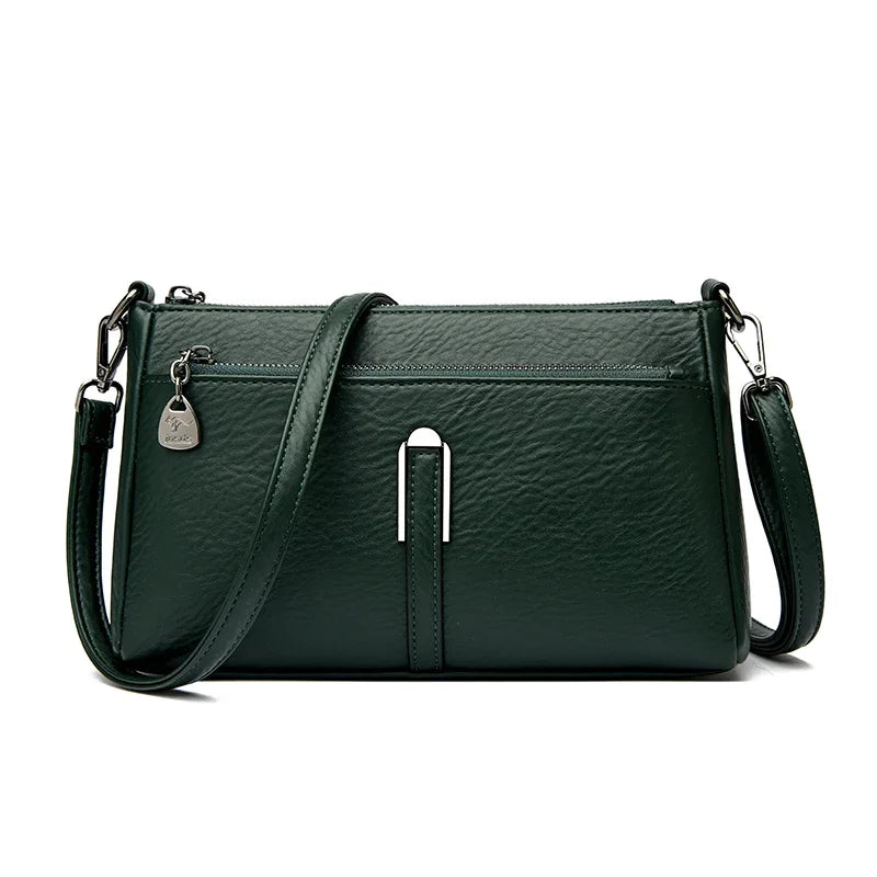 Women’s Solid Shoulder Crossbody Bag | حقيبة كتف نسائية عملية
