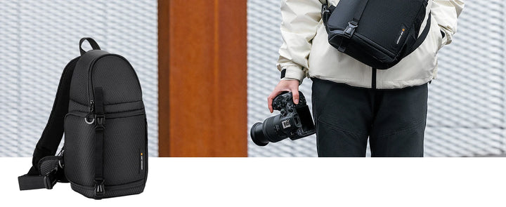 Men’s Waterproof Camera Sling Backpack 10L | حقيبة كاميرا رجالية مقاومة للماء 10 لتر