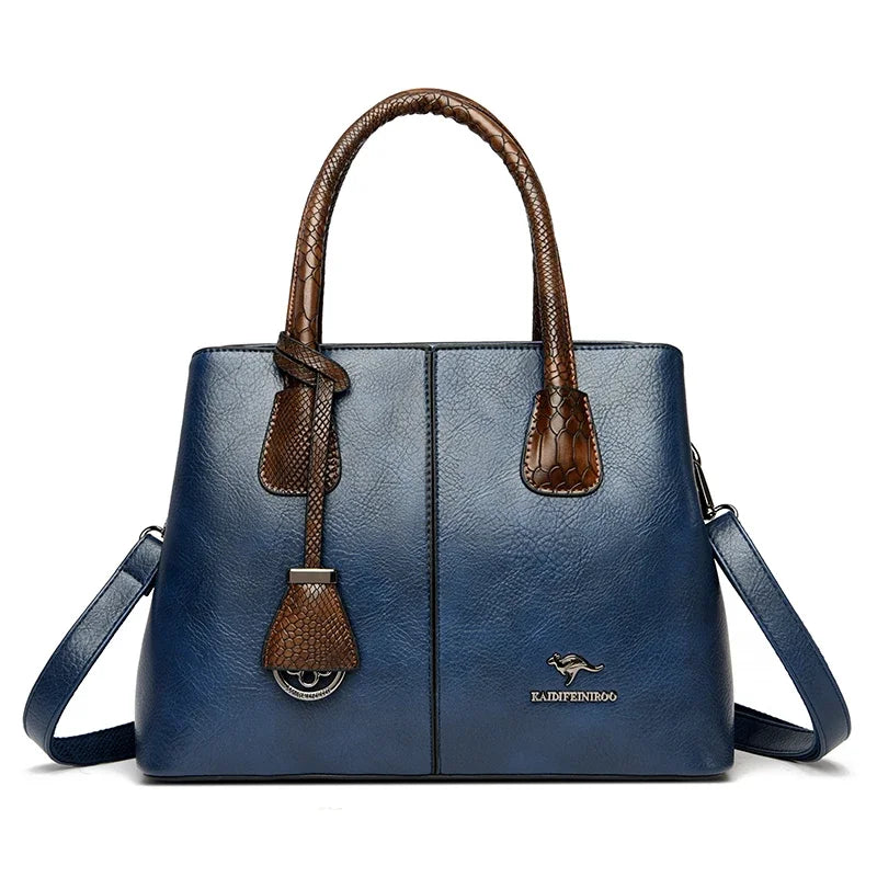 Women’s Patchwork Shoulder Bag | Large Capacity Crossbody Tote