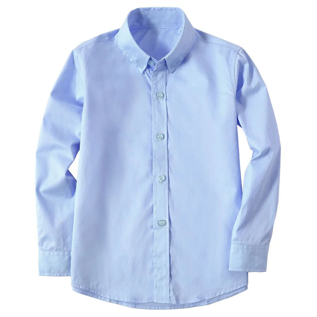 Kids’ Cotton Dress Shirt 2–16 Years | قميص أطفال قطني أنيق لعمر ٢–١٦ سنة
