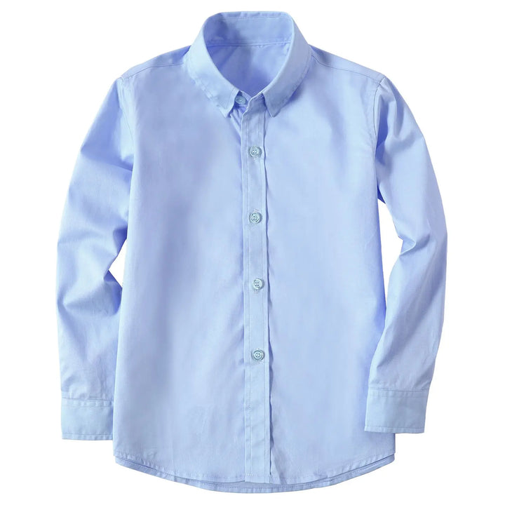 Kids’ Cotton Dress Shirt 2–16 Years | قميص أطفال قطني أنيق لعمر ٢–١٦ سنة