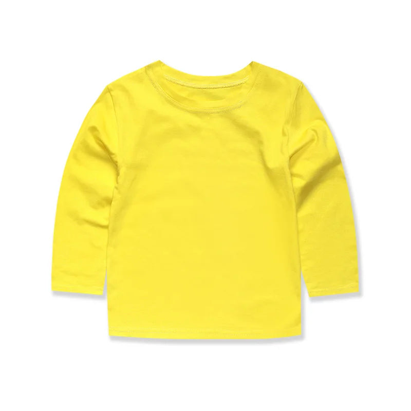 Kids’ Cotton Long Sleeve T-Shirt 2–14Y | تيشيرت أطفال قطني طويل الأكمام لعمر ٢–١٤ سنة