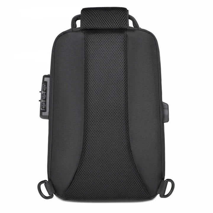 Men’s Anti-Theft USB Chest Bag | حقيبة صدر رجالية مضادة للسرقة مع USB
