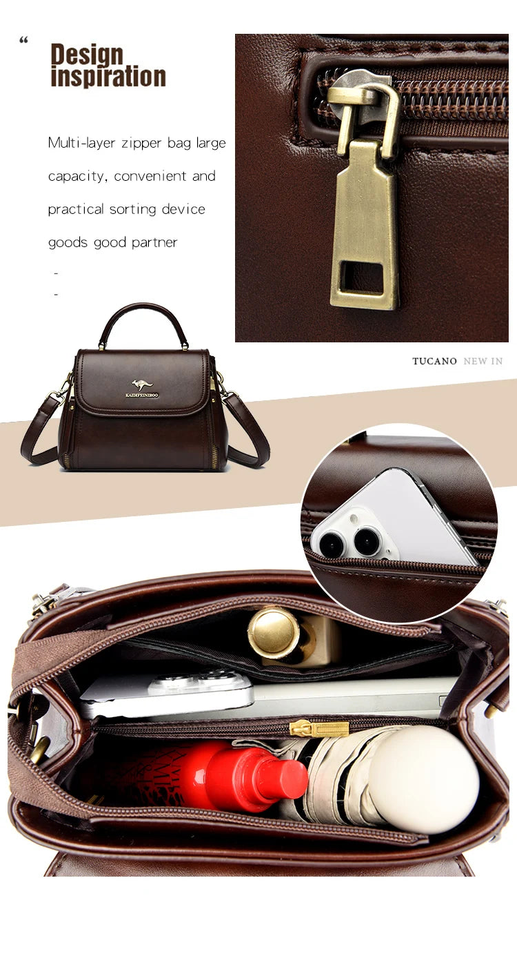 Women’s Soft Top-Handle Shoulder Bag | حقيبة نسائية بيد علوية
