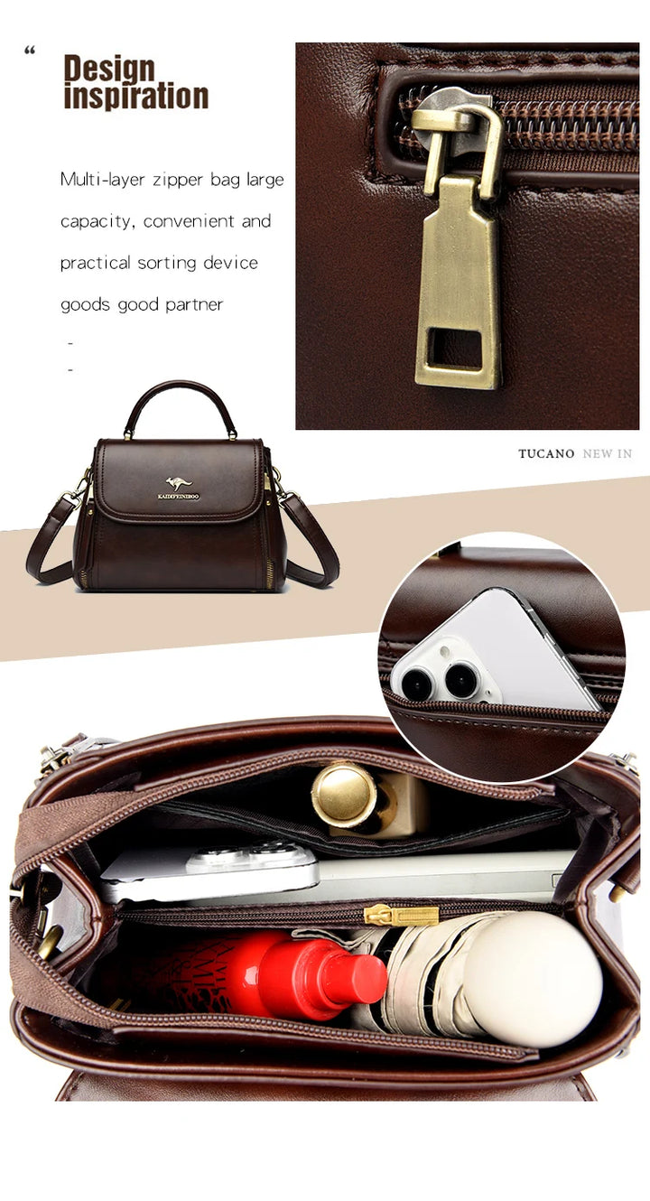 Women’s Soft Top-Handle Shoulder Bag | حقيبة نسائية بيد علوية